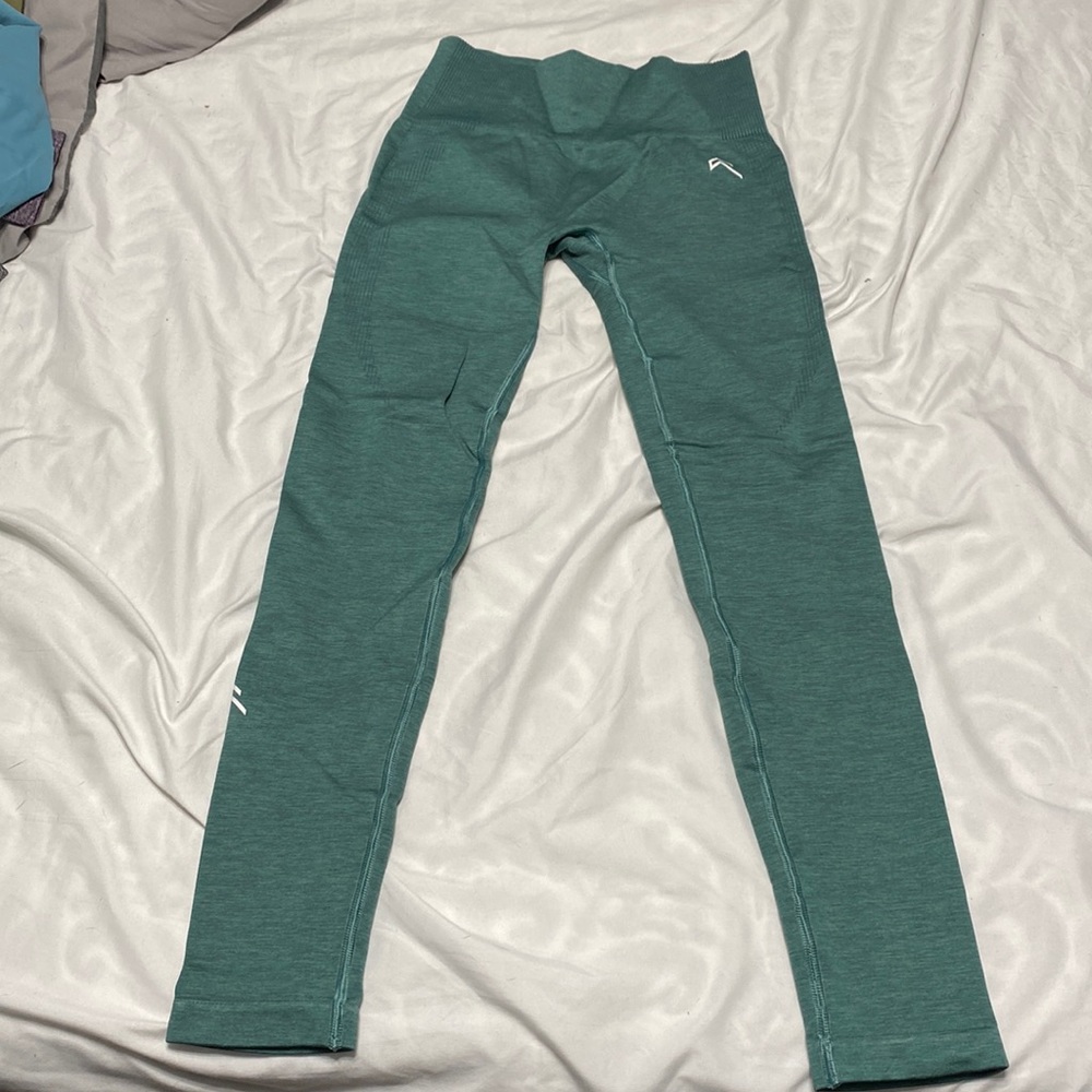 Oneractive classic seamless leggings mineral green marl small short